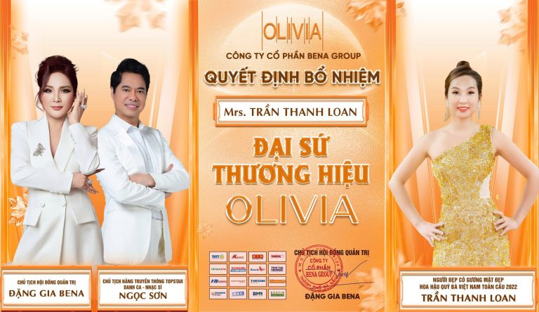 Người đẹp Trần Thanh Loan trở thành Đại sứ thương hiệu mỹ phẩm Olivia của Tập đoàn Bena Group