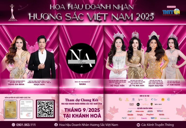 Na Na Makeup Academy đồng hành cùng thí sinh Hoa hậu Doanh nhân Hương sắc Việt Nam 2025