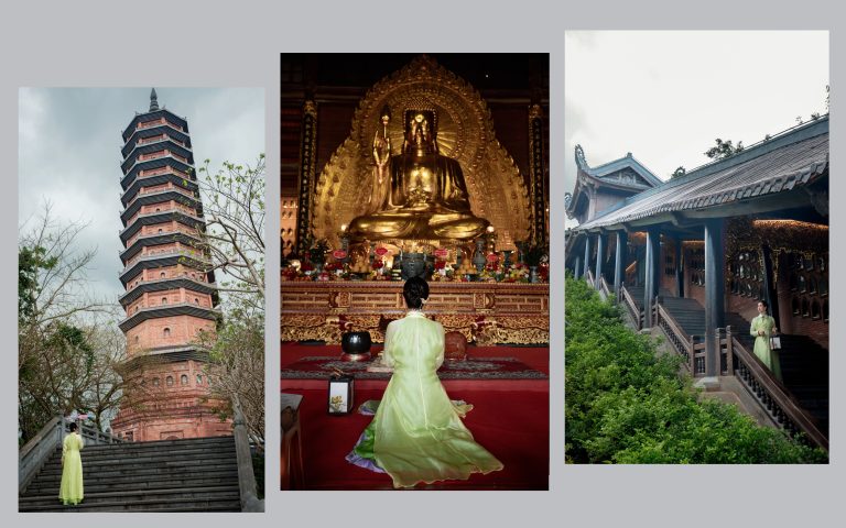 Duyên dáng áo dài giữa non thiêng Bái Đính cùng Hoa hậu Đại sứ Lê Thị Thu Thủy