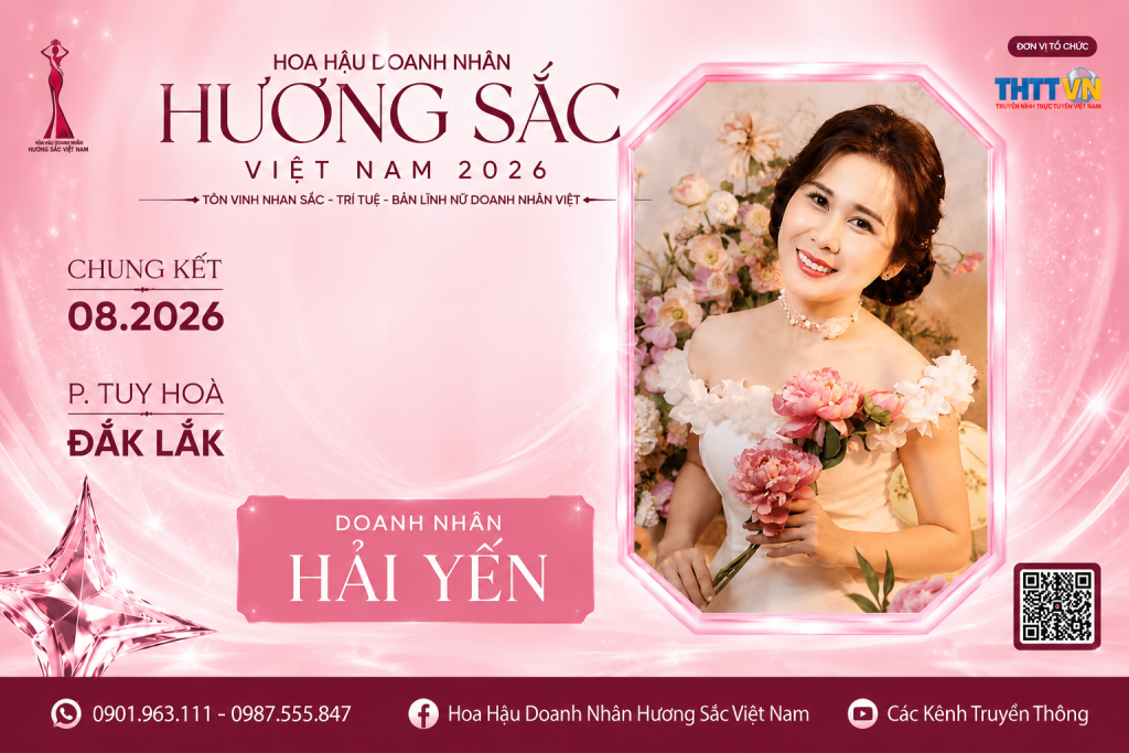 Trần Thị Hải Yến mang bản lĩnh nữ doanh nhân ngành cơ khí đến Hoa hậu Doanh nhân Hương sắc Việt Nam 2026