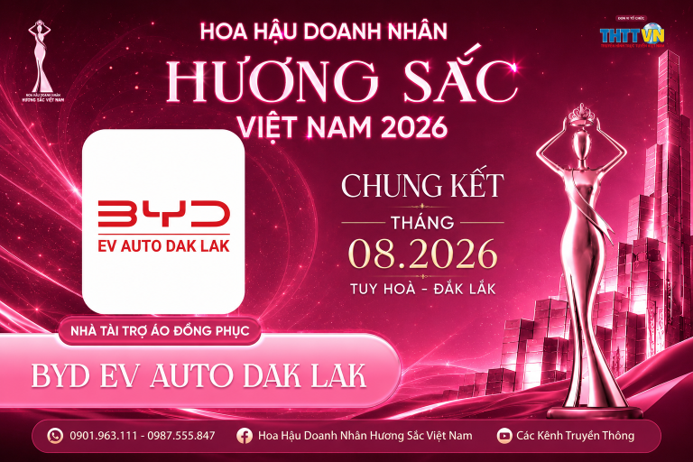 Hoa hậu Doanh nhân Hương sắc Việt Nam 2026 chào đón Nhà tài trợ áo đồng phục BYD EV Auto Đắk Lắk